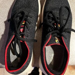 Mens Blue and Red Allbirds shoes